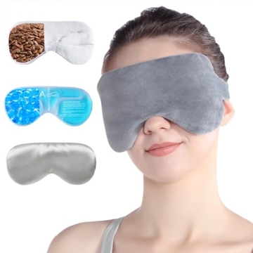 Atsuwell Cooling Heated Eye Mask for Dry Eyes, Relaxation & Sinus Pressure