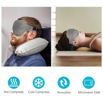 Atsuwell Eye Mask for Soothing Eyes, Heat & Cold Relief
