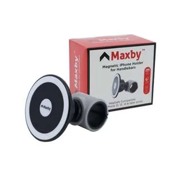 Magnetic Phone Holder for Stroller, Stationary Bike (Compatible with Peloton), Shopping Cart. Compatible with MagSafe. Stable & Secure.