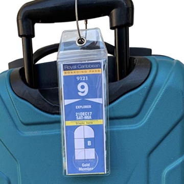 Waterproof Royal Caribbean Cruise Luggage Tag Holders 4 Pack