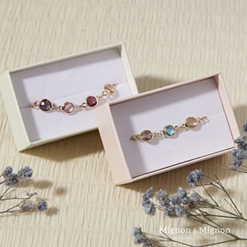 Personalized Birth Month Gemstone Bracelet for Women