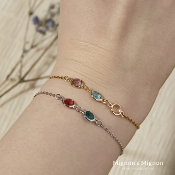 Personalized Birth Month Gemstone Bracelet for Women