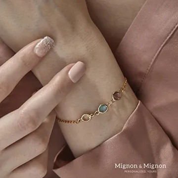 Personalized Birth Month Gemstone Bracelet for Women