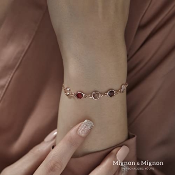 Personalized Birth Month Gemstone Bracelet for Women