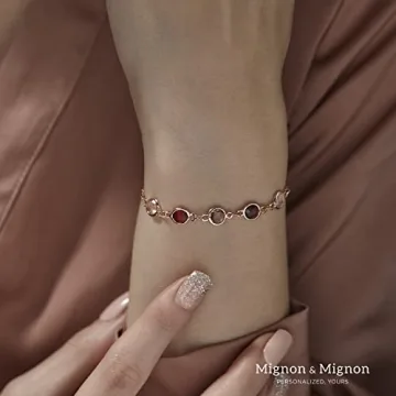 Personalized Birth Month Gemstone Bracelet for Women