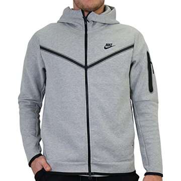 Nike Men Sportswear Tech Fleece Full-Zip Hoodie - Stylish Comfort for All Years
