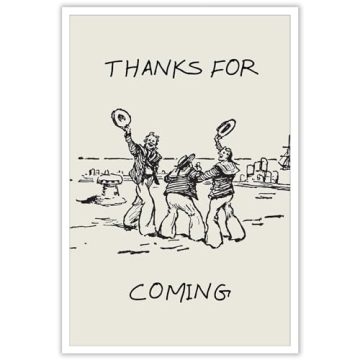 Nautical Black White Funny Poster - DVBOCS Canvas Art, Unframed