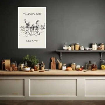 DVBOCS Nautical Black White Funny Poster for Home Decor