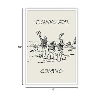 DVBOCS Nautical Black White Funny Poster for Home Decor