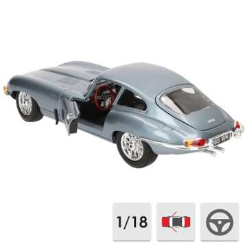 Bburago 1:18 Jaguar E Coupe (1961) - Opening Features, Detailed Interior