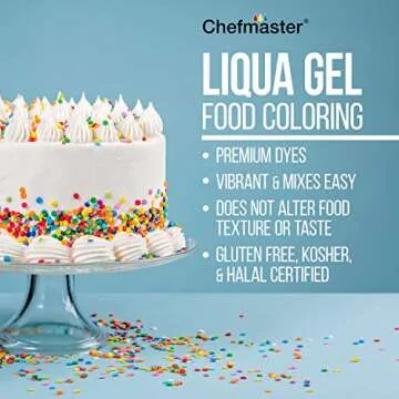 Chefmaster Liqua-Gel Food Color Super Red 2.3 oz