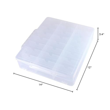 Kissbuty Nail Polish Organizer for 48 Bottles with Adjustable Dividers