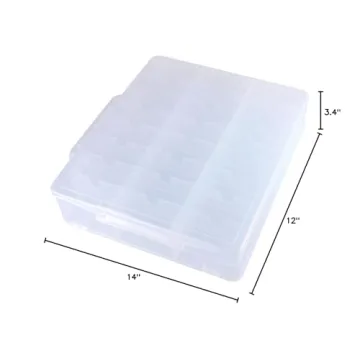 Kissbuty Nail Polish Organizer for 48 Bottles with Adjustable Dividers