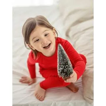 AVAUMA Baby Boys Girls Pajama Set Kids Toddler Snug fit Basic Cotton Sleepwear pjs for Daily (Red-2 JL)