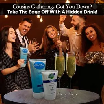 Smuggle Your Booze Sunscreen Hidden Bottle Tube Flask - 4-Pack | Discreet Flasks for Liquor Disguise for Cruises, Travel, Concerts, Sports | 15 Tamper-Proof Seals, 3 Pour Spout Funnel | 29oz Total