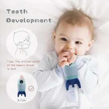 Macabaka Silicone Rocket Toy Set - Safe Stacking Fun