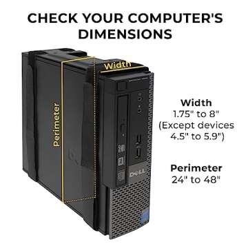 HumanCentric SFF Under Desk & Wall Mount Bracket for PCs