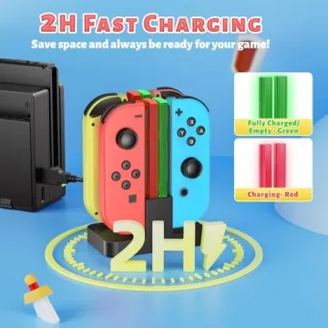 FastSnail Charging Dock for Nintendo Switch Controllers