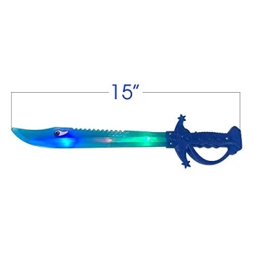 Light Up Shark Sword Set - Kids' 15 Inch LED Toys