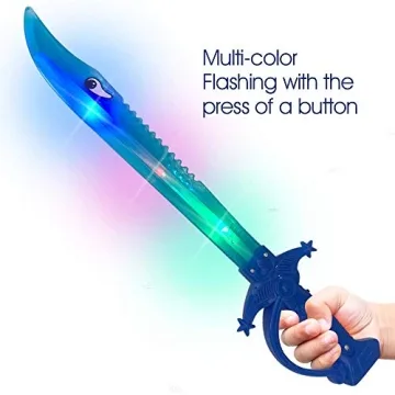 Light Up Shark Sword Set - Kids' 15 Inch LED Toys
