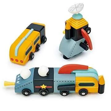 Tender Leaf Toys Space Race - Creative Space Vehicles Set