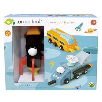Tender Leaf Toys Space Race - Creative Space Vehicles Set