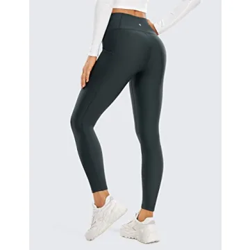 CRZ YOGA Women's Fleece Lined Leggings - Warm Winter Comfort