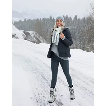 CRZ YOGA Women's Fleece Lined Leggings - Warm Winter Comfort