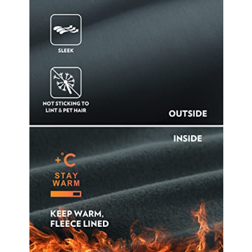 CRZ YOGA Women's Fleece Lined Leggings - Warm Winter Comfort