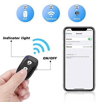 UBeesize Adjustable 50 Inch Phone Tripod with Remote