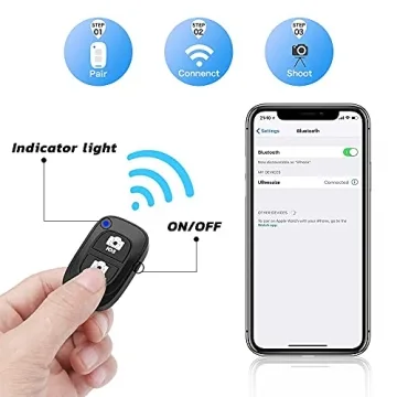 UBeesize Adjustable 50 Inch Phone Tripod with Remote