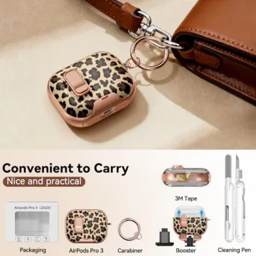 Stylish Polislime AirPods Pro 3 Case with Lock and Stand