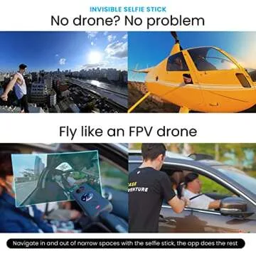 insta360 ONE X2 Waterproof Action Pocket Camera + SanDisk 64GB Extreme Memory Card + Handheld Monopod (extends to 43in) - Great Starter Bundle!, 5.7K