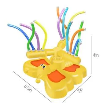 inzerwudi Water Sprinkler for Kids - Toddler Outdoor Toys - Summer Splash Fun Activities Outside Toys for Kids Ages 4-8 - Outdoor Play Backyard Yard Games for 3 4 5 6 7 8 Year Old Boys Girls Gifts