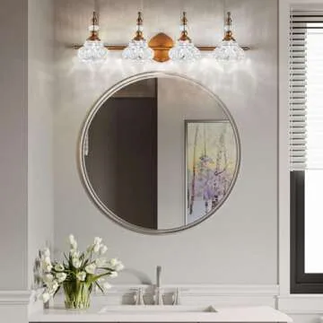 ZILANL Vintage 4-Light Bathroom Lighting - Elegant Fixtures