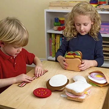 Melissa & Doug Felt Food Sandwich Play Set for Kids