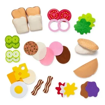 Melissa & Doug Felt Food Sandwich Play Set for Kids