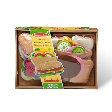 Melissa & Doug Felt Food Sandwich Play Set for Kids