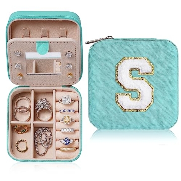 Unique Parima Bridal Shower & Bridesmaid Proposal Gifts - Aqua Blue Jewelry Case