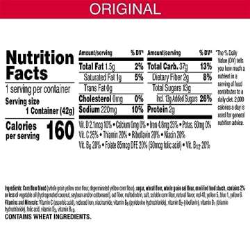 Kellogg's Froot Loops Breakfast Cereal Cups, Fruit Flavored, Breakfast Snacks with Vitamin C, Original, 18oz Case (12 Cups)