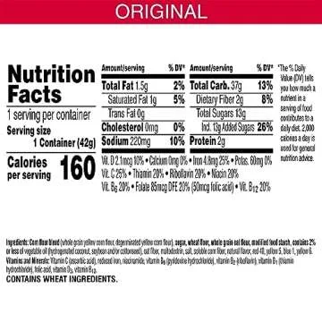 Kellogg's Froot Loops Breakfast Cereal Cups, Fruit Flavored, Breakfast Snacks with Vitamin C, Original, 18oz Case (12 Cups)