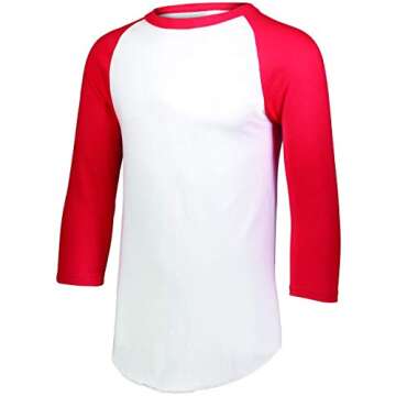 Augusta Sportswear Women’s 4421 - Stylish Active Top in White/Red