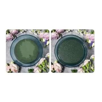 Crafare 6x3x2.5 Inch Wet Floral Foam Blocks Rectangle Small Size Foam Bricks for Fresh Artificial Flower Arrangements Wedding Centerpiece Party Home Decoration Pack of 6 Green