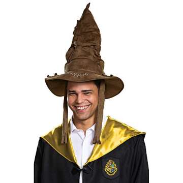 Disguise Harry Potter Sorting Hat Deluxe Costume Accessory Adult Size Character Dress Up Headwear, B...