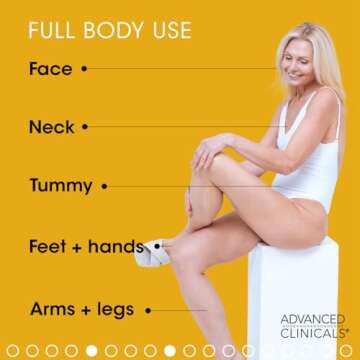 Advanced Clinicals Retinol Cream Face Moisturizer | Crepey Skin Care Treatment | Fragrance Free Body Lotion Targets Look Of Crepe Skin, Wrinkles, & Sagging Skin, 16 Oz (2-Pack)