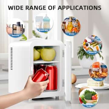Electactic Compact Refrigerator, Portable Mini Fridge for All