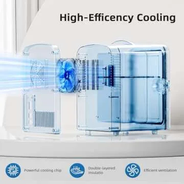 Electactic Compact Refrigerator, Portable Mini Fridge for All