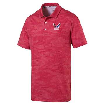 Puma Golf Men's 2019 Volition Signature Polo, High Risk Red, Double x Large