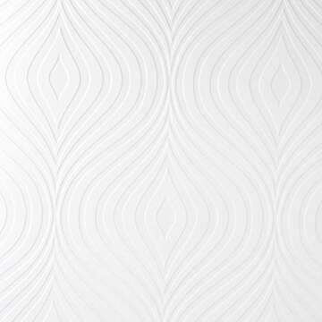 Graham and Brown 17583 Curvy White Paintable Wallpaper