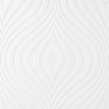 Graham and Brown Curvy White Paintable Wallpaper